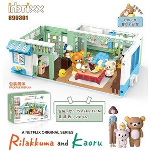 Set de Bloques de Construcción de Cocina y Comedor Rilakkuma, Más de 800 Piezas, para Edades de 8 a 13 Años, Juguete Unisex - Product Image 2