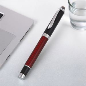 High Quality Custom Company Logo Signature Carbon Fiber <b>Metal</b> <b>Roller</b> Gift Promotional Ballpoint Pens for Business - Product Image 4