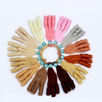 Mini perruque de poupée DIY 20*100cm, cheveux bouclés romains, matériau haute température, fibre synthétique, mini modèle de jouet