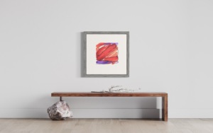 Panel de pared metálico resistente con arte de piedras escalonadas para acento de pared moderno y decoración comercial duradera - Product Image 6