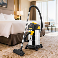 Aspirateur portatif électrique commercial GR25LA 1600W en acier inoxydable pour voiture, extérieur, hôtel, garage, usage domestique