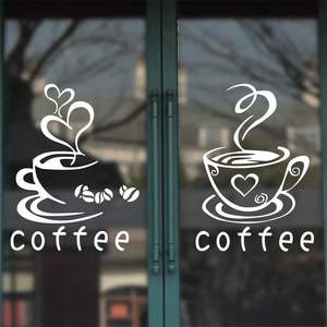 HLY grosir kustom kualitas tinggi toko Logo depan stiker vinil bisnis iklan dipersonalisasi tampilan stiker jendela stiker - Product Image 5