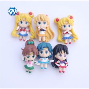 ของเล่นอนิเมะญี่ปุ่นใหม่ ของขวัญ แอคเซสเซอรี่ Petit <span class=keywords><strong>Chara</strong></span> ฟิกเกอร์มินิ 6 ชิ้น เซเลอร์มูน - Product Image 1