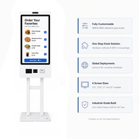 Kiosco de Autoservicio Comercial para Restaurantes con Integración POS, Soporte para Múltiples Métodos de Pago y Ventas Dinámicas para Reducir Costos Laborales