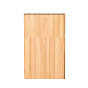 Muxiang Bamboo Cigarette Case Rectangular Portable Wood Dugout With Glass Tube - Product Image 3