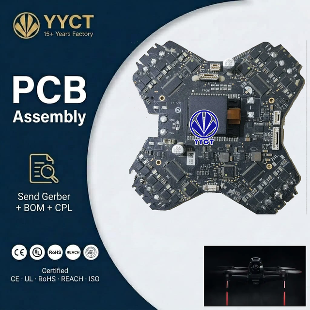 RoHS Compliant Drone ESC & Flight Controller PCB Assembly - High Performance PCBA Processing Factory