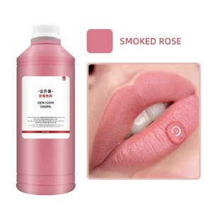Amoosi 1000ml OEM/ODM Pigment d'encre pour microblading, pigment pour machine à tatouer les lèvres, maquillage permanent, pigment pour microblading - Product Image 1