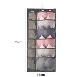 Washable Double Sides Bra Underwear Closet Hanging Organizer Storage Bag With 360 Degree Stainless Steel Metal Hanger - Product Image 3