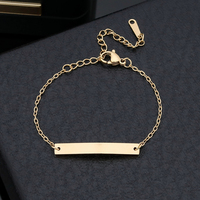 Pulseras Grabadas Personalizadas de Acero de Titanio para Mujeres y Niños, Brazalete con Texto Personalizado