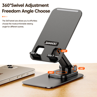 Toocki nouveau produit métal + pc support de téléphone de bureau support de support de téléphone portable chargeur sans fil pour téléphone