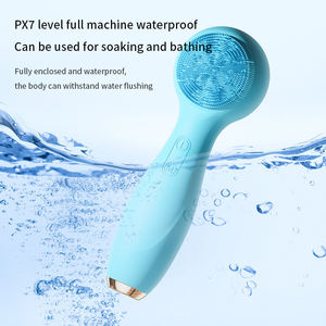 OEM Deep Cleaning Exfoliating Facial Brush Hot Cold Massage Face Scrubber Electric Silicone Facial Cleansing Brush <b>for</b> <b>Men</b> Women - Product Image 5