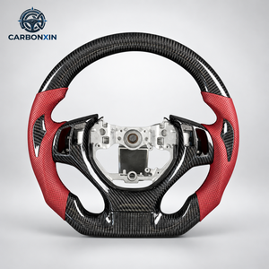 Volante Deportivo Personalizado de 3 Radios y 40 mm con Empuñadura de Fibra de Carbono y Cuero para Lexus ES/NX10 2014-2022 (Sin Airbag) - Product Image 1