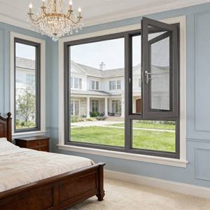 Fenêtre coulissante moderne en alliage d'aluminium insonorisée avec verre trempé et moustiquaire magnétique pour chambre à coucher à rupture de pont thermique - Product Image 2
