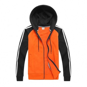 Veste à capuche décontractée avec fermeture éclair pour hommes Sweat à capuche léger en double coton Grande taille Brodé en 3D Street Wear & Hoodies - Product Image 1