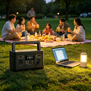 Estación de Energía Portátil de 110V 520Wh 500W para Campamentos Familiares, Aventuras al Aire Libre, Sitios de Trabajo y Emergencias por Huracanes - Product Image 1