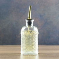 Einfache 7 Unzen Glass irup Spender Teelöffel für Vanille Karamell Honig Kaffee Bar für Tequila in Kartons verpackt