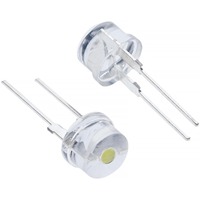 JINGLEIKE F8 8mm LED blanc froid, bleu, vert, rouge, jaune, clair, super lumineux, diodes électroluminescentes pour chapeau, lampe d'accentuation