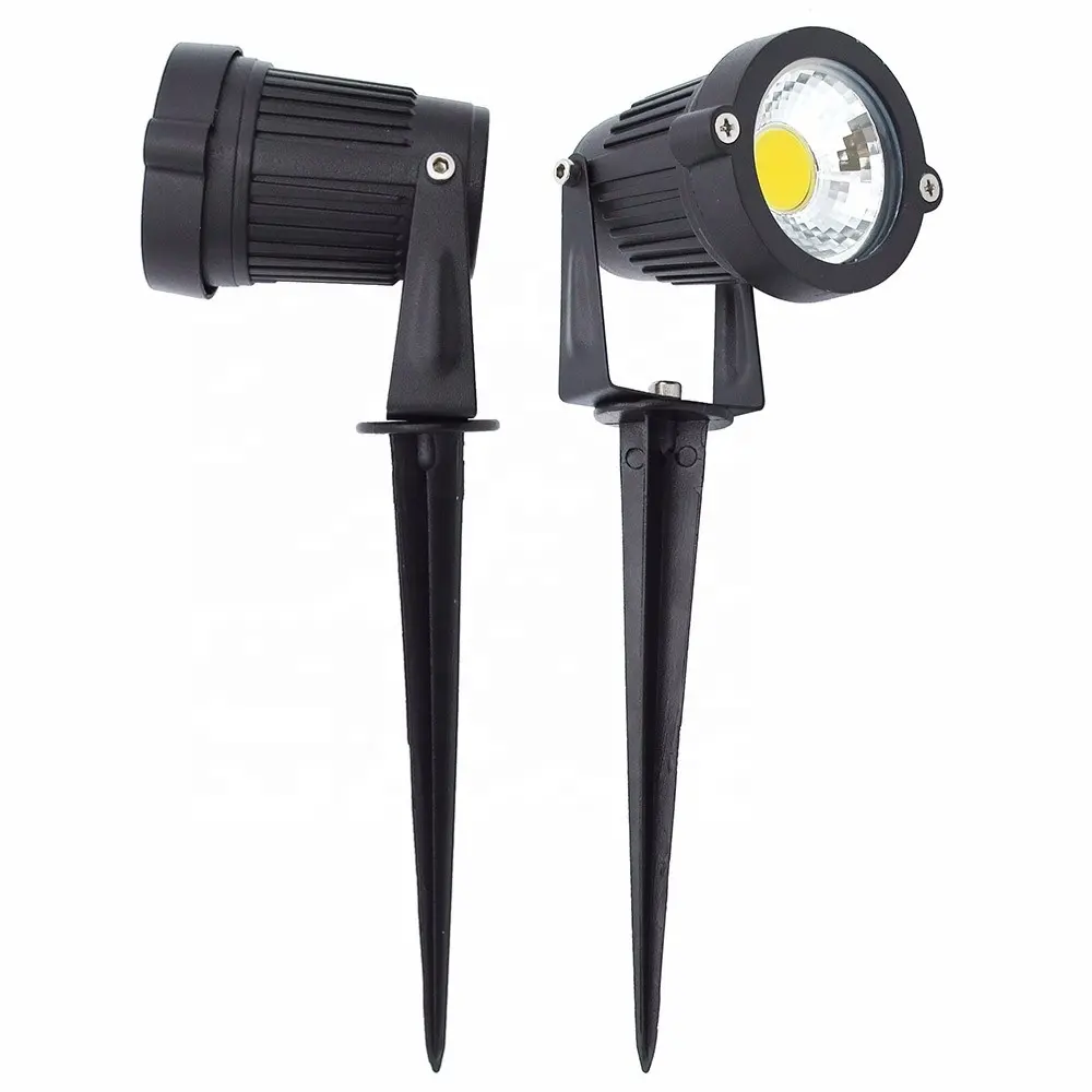 6W 9W IP65 Outdoor Waterproof Rgb Multi Color Landscape Garden Light Led Cob Spike Spot Light With RF Remote Control