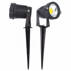 6W 9W IP65 Extérieur Étanche Rgb Multi Couleur Paysage Jardin Lumière Led Cob Spike Spot Avec RF Télécommande