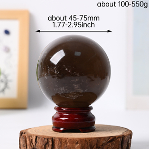 Wholesale Natural Stones and <b>Crystals</b> <b>Ball</b> Green Smoky Quartz Sphere <b>Crystal</b> Decoration for Healing - Product Image 5