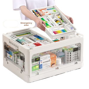 Xách tay số lượng lớn rõ ràng nhựa Kit Viện trợ đầu tiên Trường hợp với xử lý khẩn cấp cung cấp y tế <span class=keywords><strong>container</strong></span> - Product Image 2