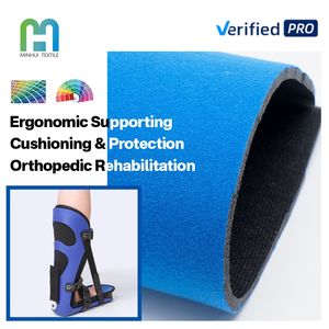 Espuma de Poliuretano de 9 mm para Fisioterapia y Rehabilitación, Tela de Terciopelo Azul Fija para Soporte Interior de Ortesis - Product Image 1