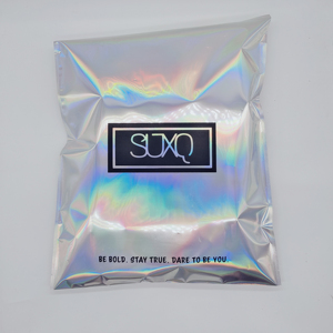 Holographic Poly Shipping Bags Flat Foil Mailing Bag Self Adhesive <b>Waterproof</b> Shipping Bags for Clothing Packaging - Product Image 1