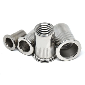 Tuerca de remache de cabeza plana Insertar Tuerca ciega Remache de aluminio Tuerca de remache de acero al carbono - Product Image 5