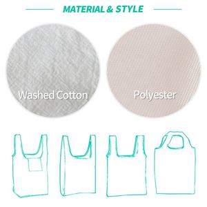 Sacos de compras ถุงช้อปปิ้งแบบพับได้พร้อมโลโก้ที่กำหนดเองสำหรับร้านค้าปลีกใช้ซ้ำได้ช้อปปิ้งโพลีเอสเตอร์พับเก็บได้เสื้อกั๊กซูเปอร์มาร์เก็ต - Product Image 2