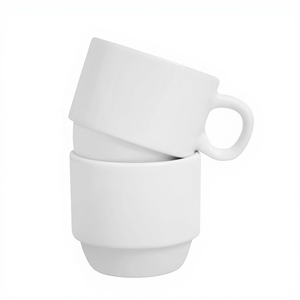 Regalo para el Día de la Madre Juego de Tazas de Café de Cerámica Lindas con Logo Personalizado y Soporte Metálico para 4 Tazas en Blanco para Sublimación por Transferencia de Calor Grande - Product Image 2