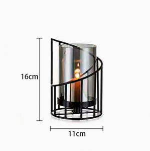 Nordischer Eisen-Kerzenhalter, Luxuriöser Europäischer Romantischer Kerzenständer für Esstisch, Wohnzimmer, Candlelight-Dinner und Hochzeitsdekoration - Product Image 6