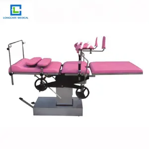 Letto di operazione di consegna della tavola ginecologica idraulica manuale dell'ospedale a buon mercato per chirurgia di ginecologia e pediatricia