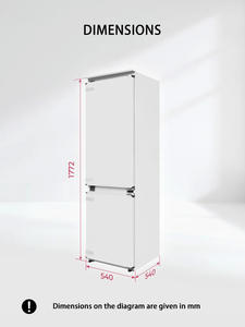 Réfrigérateur intégré bon marché fabriqué en Chine, optimisé pour l'espace, efficace en termes de surface, au design élégant, conçu avec soin, durable - Product Image 6