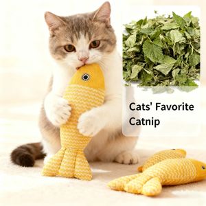 ของเล่นแมว 3 ขนาด รูปปลา ของเล่นแบบมีปฏิสัมพันธ์ พร้อมแคทนิป สำหรับแมวเล่น - Product Image 1