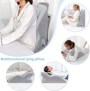 Coussin de lecture multifonctionnel en mousse à mémoire de forme avec appui-tête amovible et support lombaire <span class=keywords><strong>pour</strong></span> lit et <span class=keywords><strong>canapé</strong></span> - Product Image 2