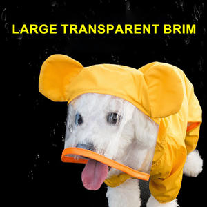 Imperméable imperméable pour animaux de compagnie Cartoon <span class=keywords><strong>Poncho</strong></span> à quatre pattes pour chiot de petite et moyenne taille - Product Image 2