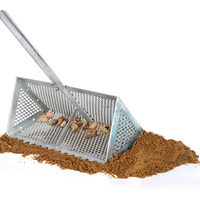 Râteaux filtrants à sable de plage avec panier et poignée