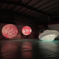 Décoration publicitaire géante : Modèle gonflable de Mars avec éclairage LED