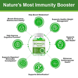 Suplemento orgánico semillas de moringa precios Extracto OEM slimminge moringa y extracto de cúrcuma cápsula de gel blando - Product Image 5