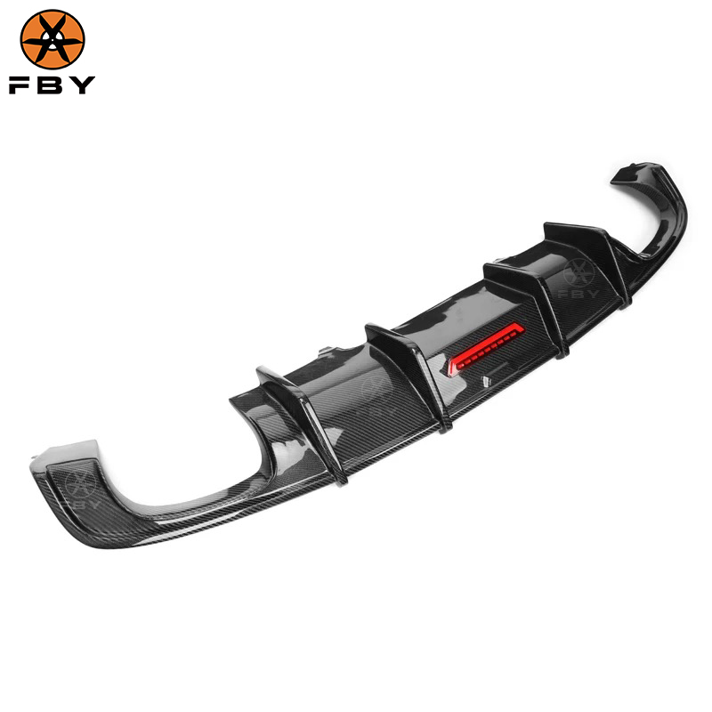 rear bumper valance diffuser exhaust muffler tips suitable for audi a4 b9 8w