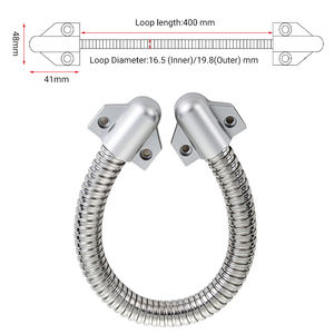 Serrure électronique Protection de câble Boucle de câble de porte Connecteur en plastique Peinture argentée Protection antioxydante Boucle de porte pour câble - Product Image 2