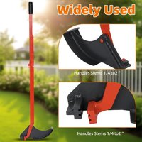 Extracteur de jeunes pousses robuste JH-Mech pour jardin et verger, design ergonomique rouge avec surface élargie, extracteur de tiges d'arbres en acier