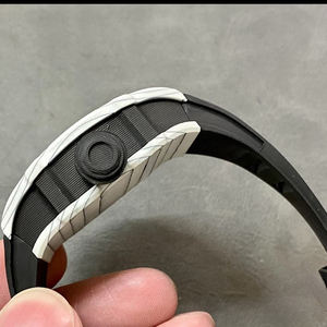 Montre de sport et de loisirs de luxe pour homme, modèle populaire 2702, en fibre de carbone NTPT blanche, style joueur de <span class=keywords><strong>tennis</strong></span>, mécanique et creuse - Product Image 4