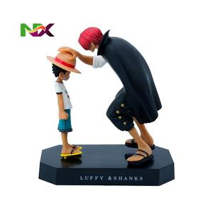 Figura de Luffy y Shanks de <span class=keywords><strong>One</strong></span> <span class=keywords><strong>Piece</strong></span>, Modelo de Coche, Escena de Golpeo de Cabeza, Estatua de Acción, Decoración de Anime, Regalo - Product Image 1
