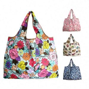 Bolsas de Compras Reutilizables Ecológicas Resistentes, Juego de 2 Bolsas Plegables Medianas y Grandes - Product Image 1