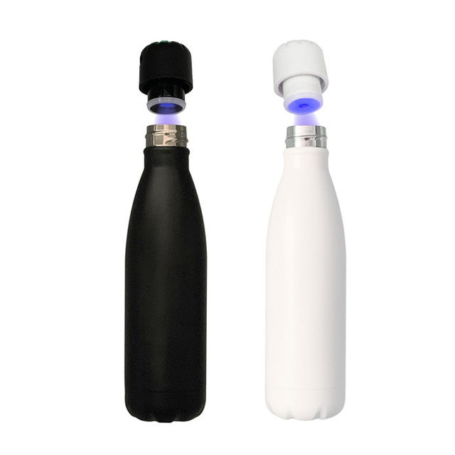 New Arrival 500ml Led Digital Temperature Display Self-Cleaning Bottle Smart Uv Light Self Cleaning Water Bottle With Reminder