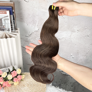 # ผมต่อแบบเวฟ 2 สี ผมแท้เปรู 10-40 นิ้ว แบบ Double Weft เรียงเกล็ดผมอย่างดี Remy Hair ขายส่ง - Product Image 2