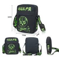 Op maat gemaakte vintage mode lichte canvas telefoon schoudertas/crossbody tas met letterpatroon, multifunctioneel voor heren