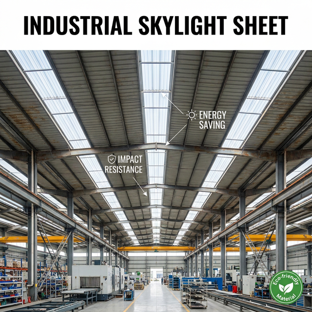 Corrugated FRP Lighting Tile Transparent Fiberglass Roof Sheet for Industrial Warehouse