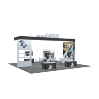 Kits modulaires de structure d'exposition en aluminium de 2025 Offre Spéciale cabines d'exposition pliables multifonctionnelles faciles à installer